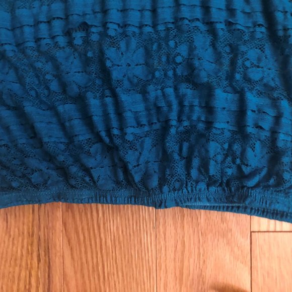 NWOT lace  swim suit cover up top - Picture 8 of 10
